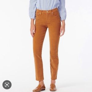 J. Crew Vintage Straight 9 in Rise Corduroy in English Saddle Color